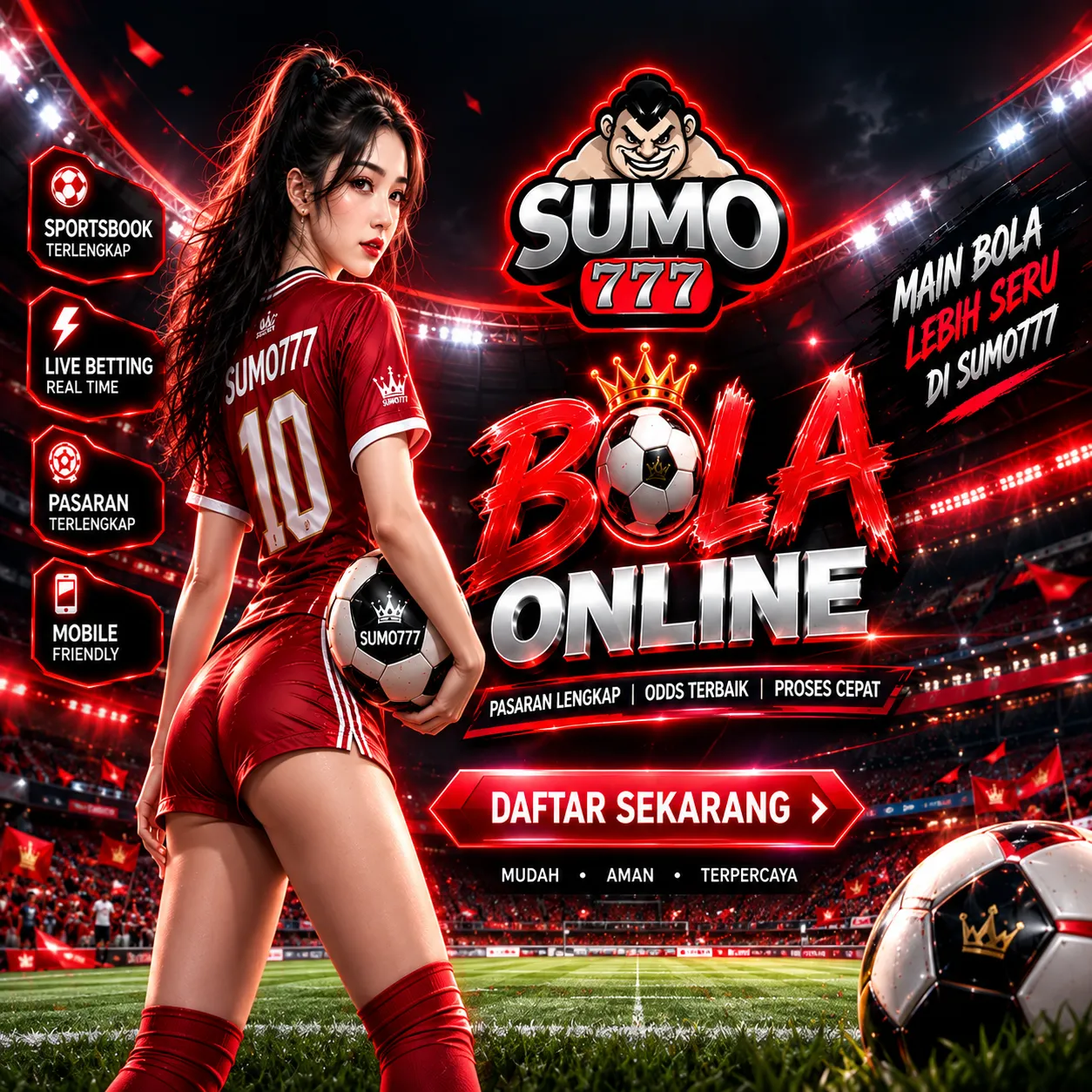 Thumbnail 1 of 3, Poster, SUMO777 : Bandar Bola Online dengan Informasi Liga, Jadwal dan Pertandingan Terbaru designed and sold by sumo777.